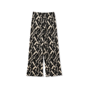 【WEB限定】オリエンタル柄クリスタルプリーツパンツ≪手洗い可能≫