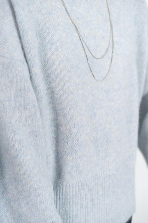 FOX混ボリュームスリーブニット