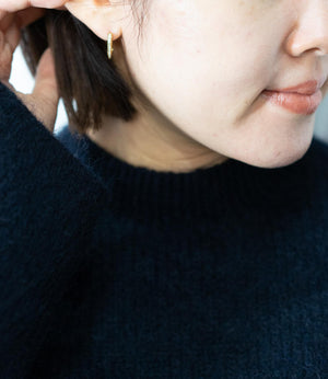 キュービックアクセントピアス