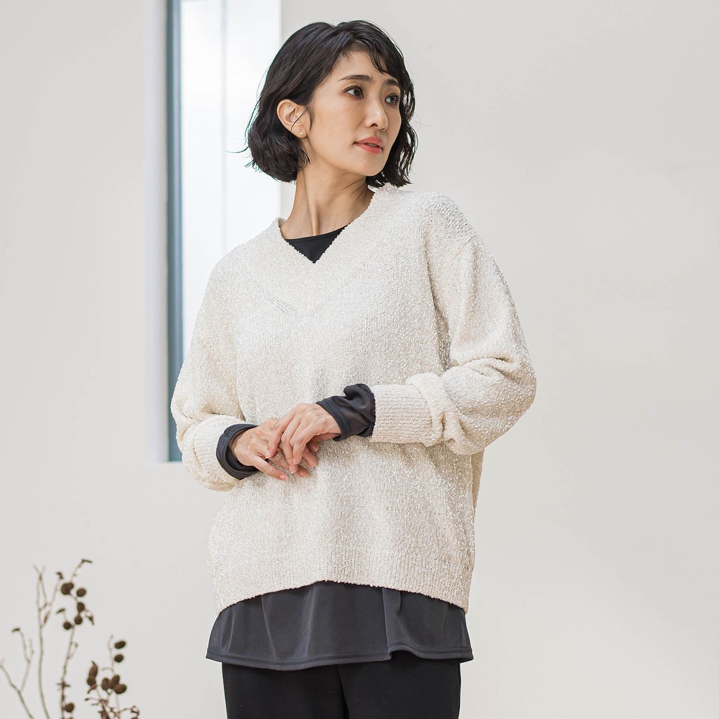 【WEB限定】”重ねるだけで格上げ”レイヤードインナー