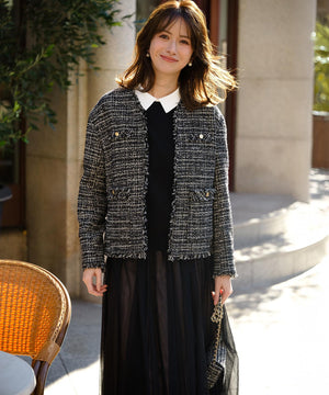 GIOLICA ツイードミニ ショルダーバッグ