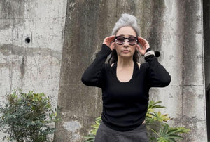 サイドシャーリングカットアウトトップス