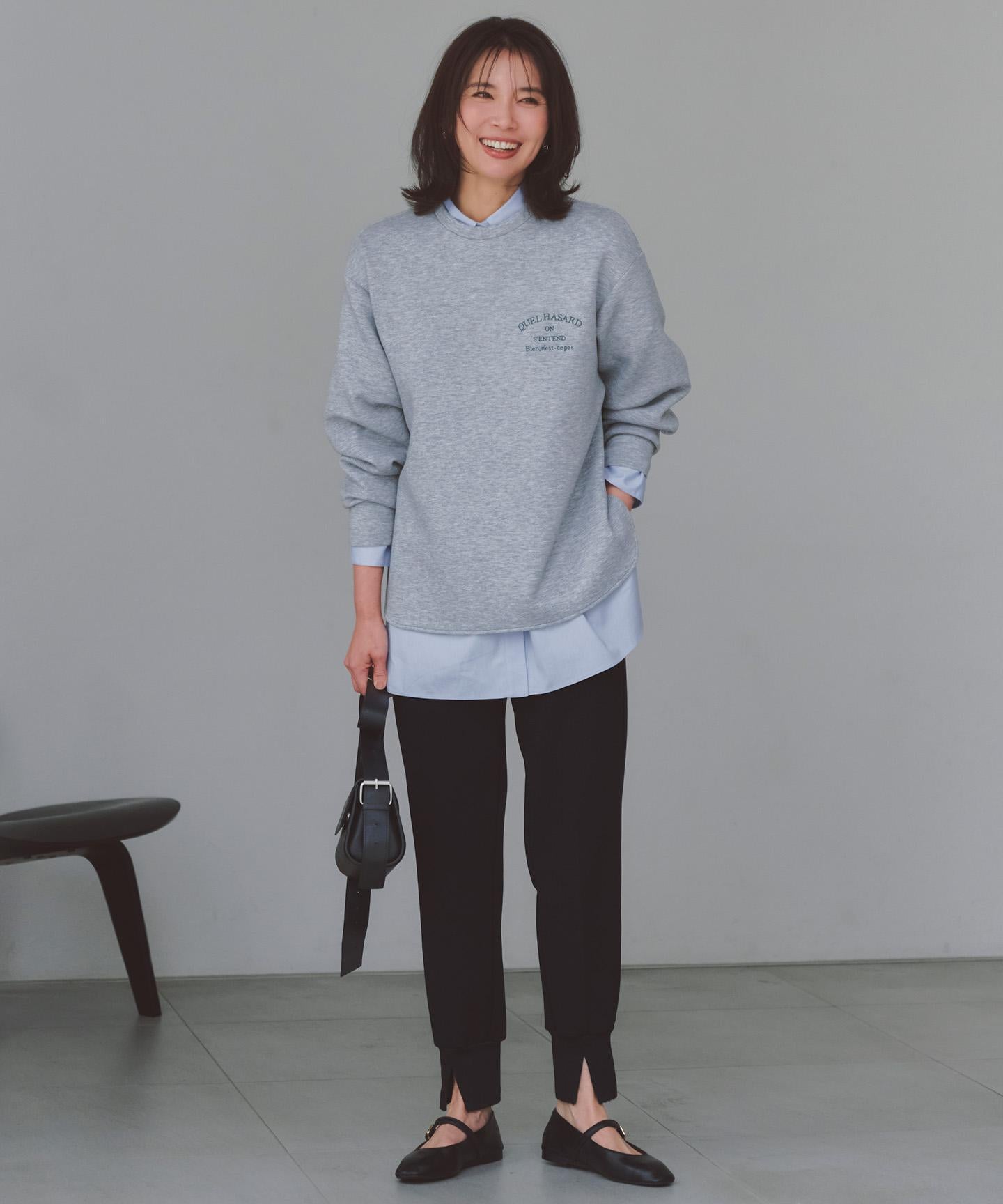 BEAUTY FORM JERSEY 刺繍ロゴ プルオーバー