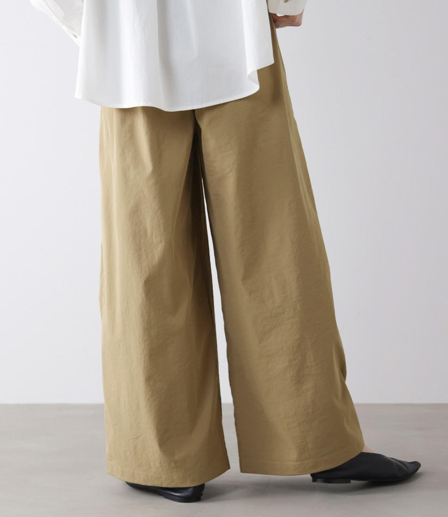 【UVカット】ストレッチテックチノワイドパンツ