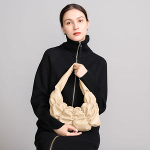 ギャザー ムーン ワンショルダーバッグ