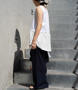 オーバーレイタンクトップ