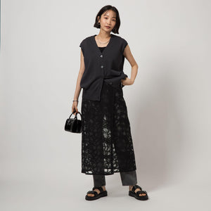 レース レイヤード スカート