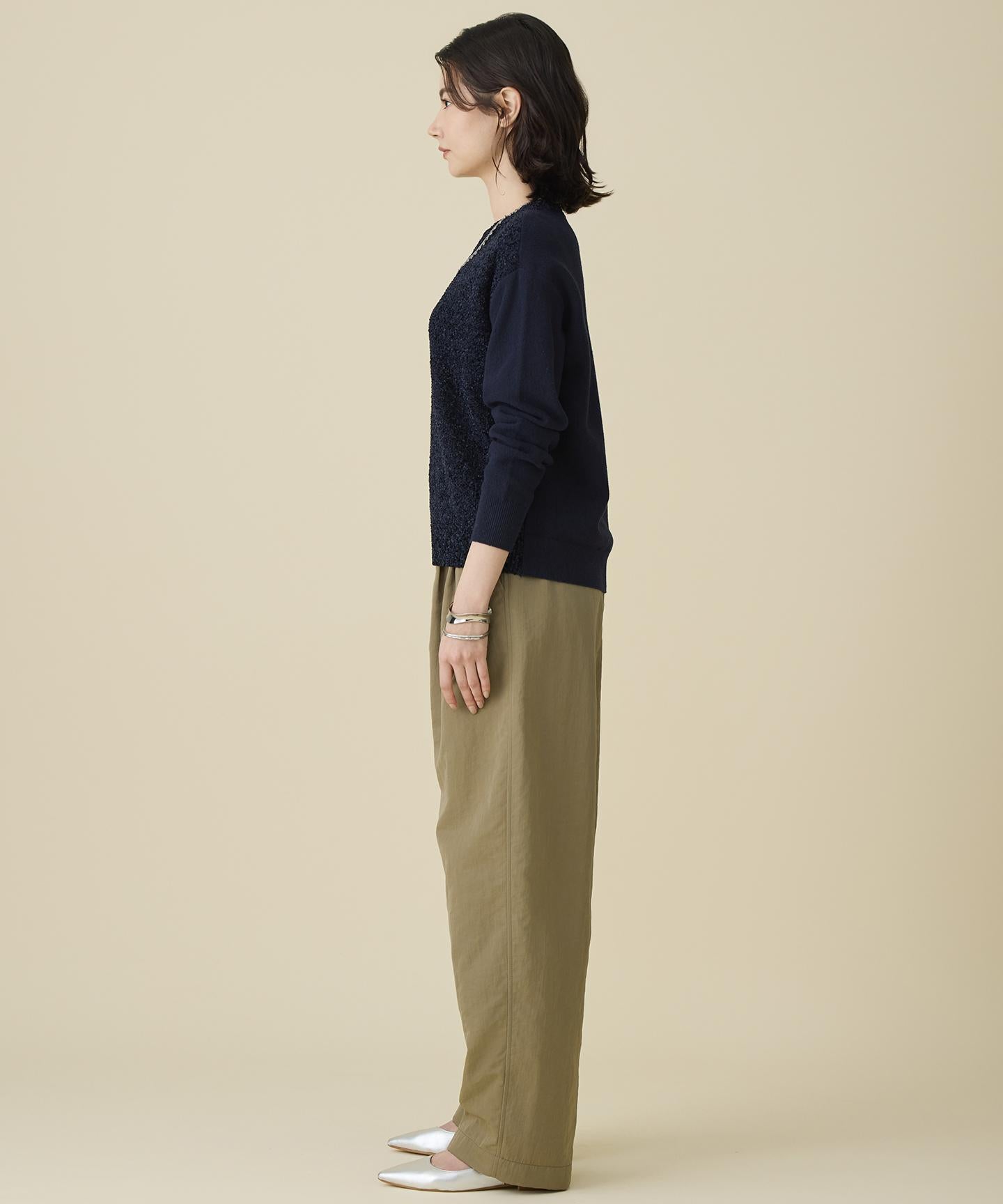 ブークレミックスツイード ニット