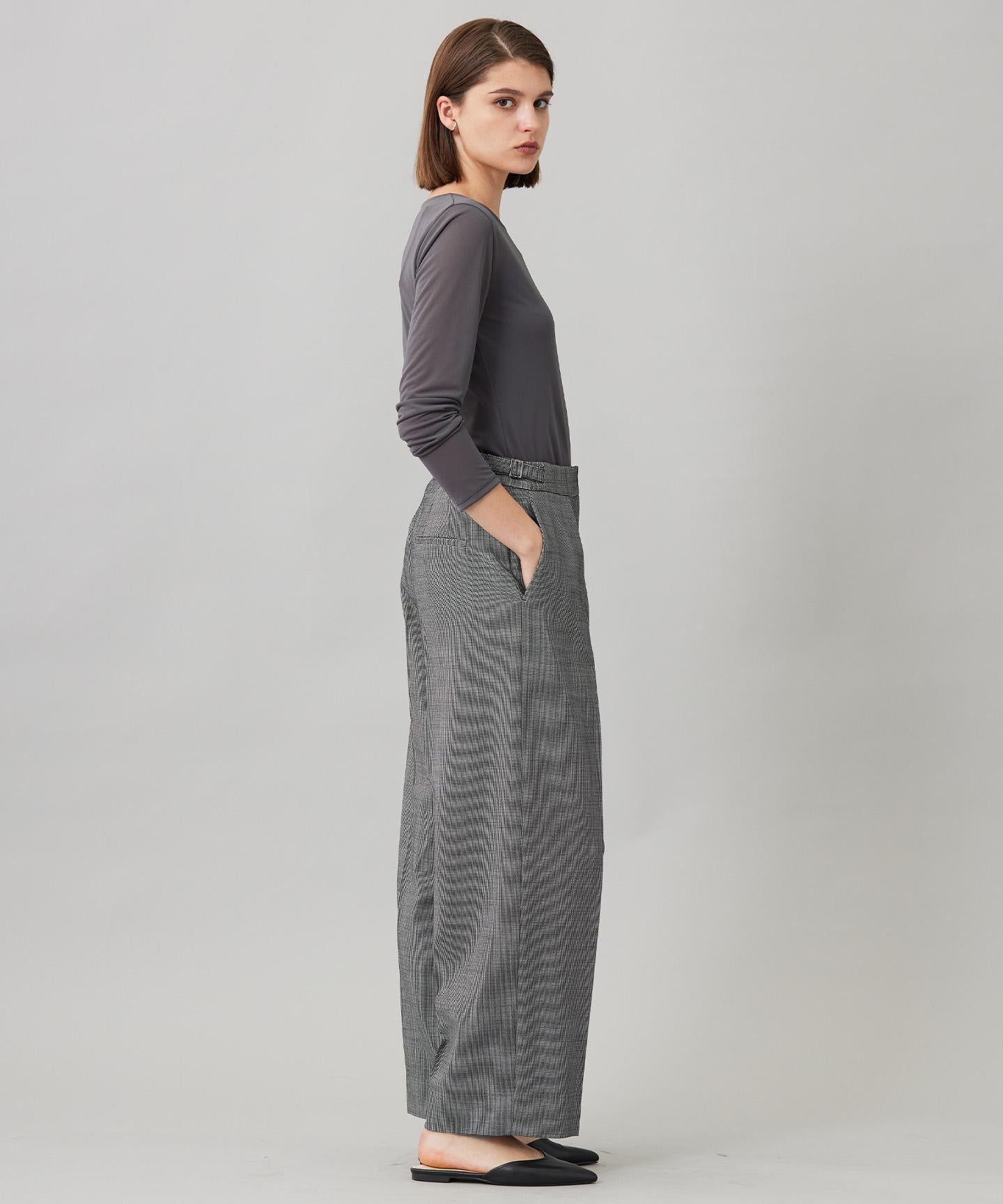 ウール2WAYストレッチ ワイドパンツ