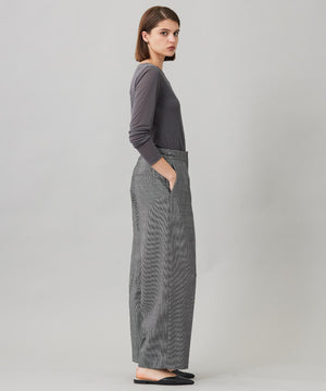 ウール2WAYストレッチ ワイドパンツ