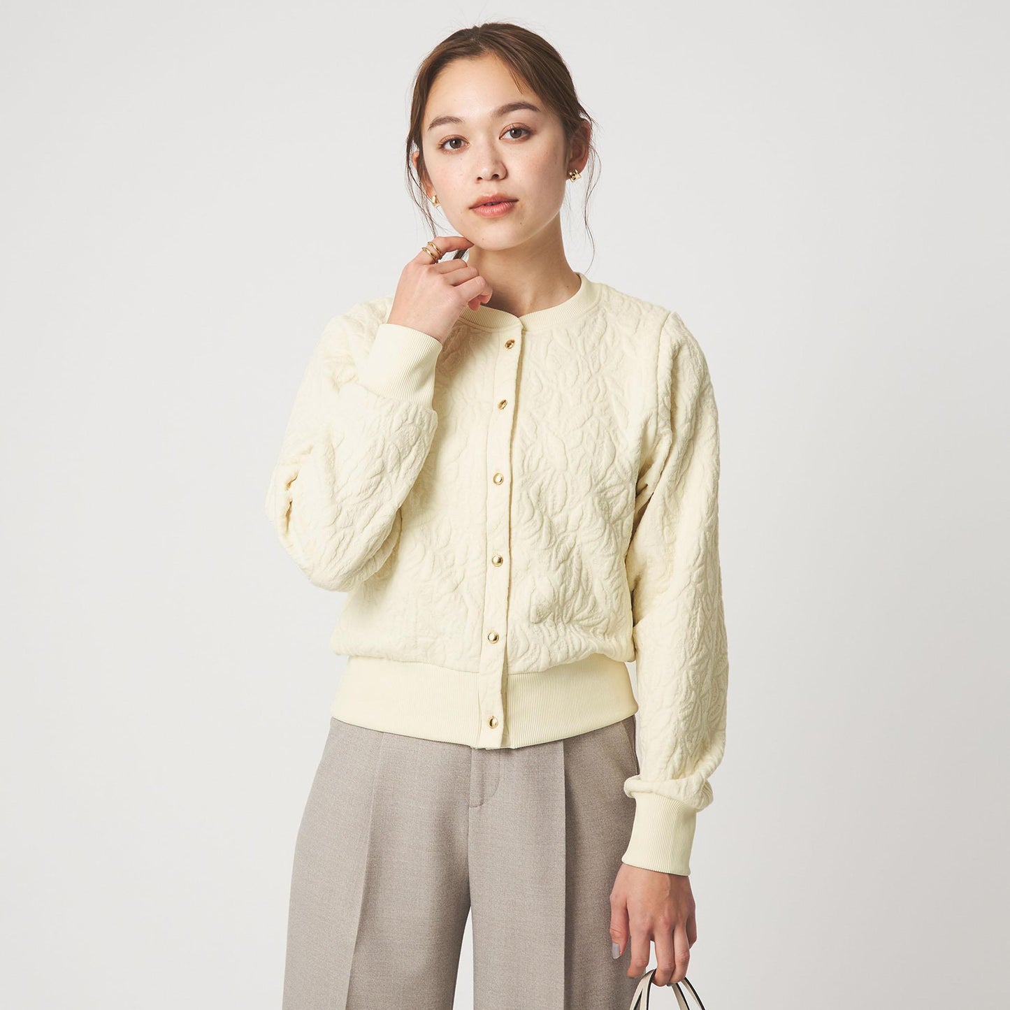 フクレジャカード カットソー カーディガン