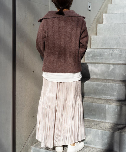 ハーフジップニット