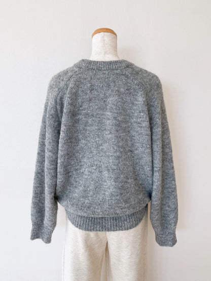 アルパカウールシンプルニット