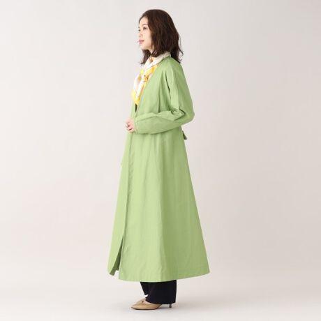 リネン混クラシカルガウンコート