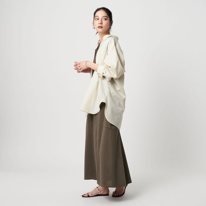 【WEB限定 Wardrobe DAILY MINIMAL】ティアード フレンチスリーブワンピース 接触冷感 吸水速乾