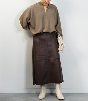 マシュマロコーティングフレアスカート