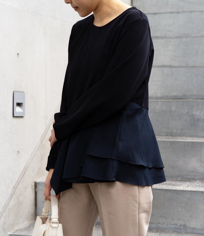 ドッキングイレヘムブラウス