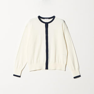 ＜1_OF MINE＞クルーネック ニット カーディガン