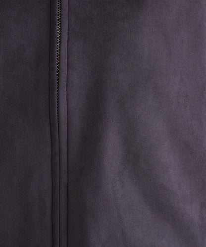 ステンカラーフェイクスエードブルゾン