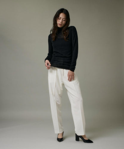 ハイネックニットプルオーバー《Melty air wool》