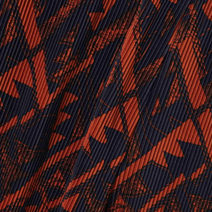 【WEB限定】オリエンタル柄クリスタルプリーツパンツ≪手洗い可能≫