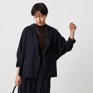 シアー ドルマン ブラウス ジャケット ウォッシャブル