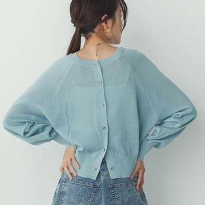 2wayコットンカーディガン