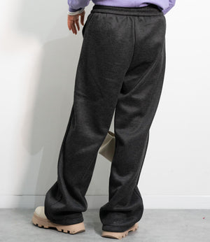 ヘリンボーン裏起毛イージーパンツ