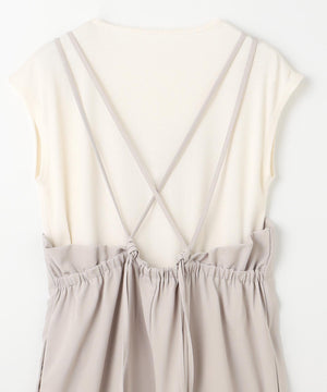 プルオーバー×キャミサロペットセット