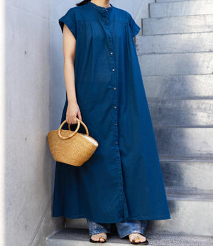 コットンロングワンピース