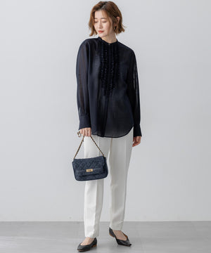 スエード キルティング ショルダーバッグ