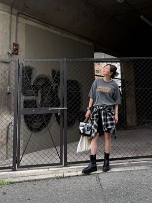 コットンチェックシャツ