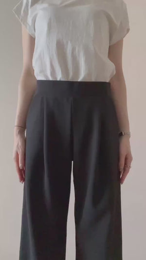 セミワイドスムースパンツ