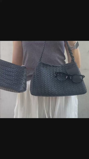 ポーチ付きメッシュショルダーバッグ