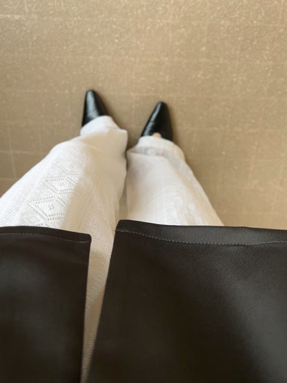 レースワイドパンツ