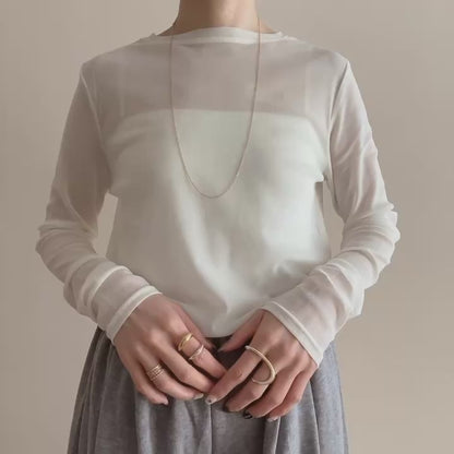 パワーネットシアークルーネック