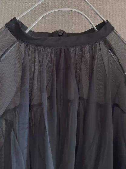 チュールブラウスキャミソールセット