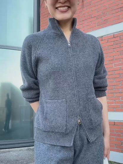 ジップニットセットアップ