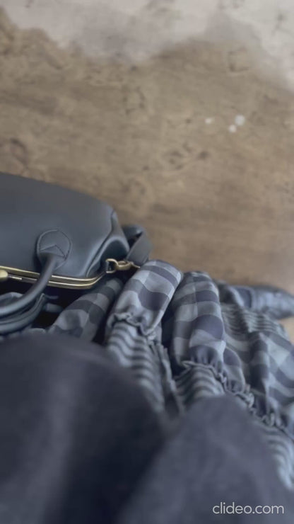 ブロックチェックティアードスカート