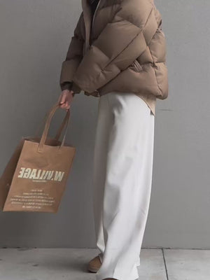 バンディングイージーワイドパンツ