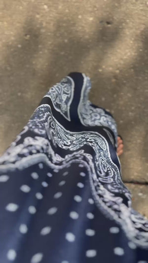 ペイズリー柄ワンピース