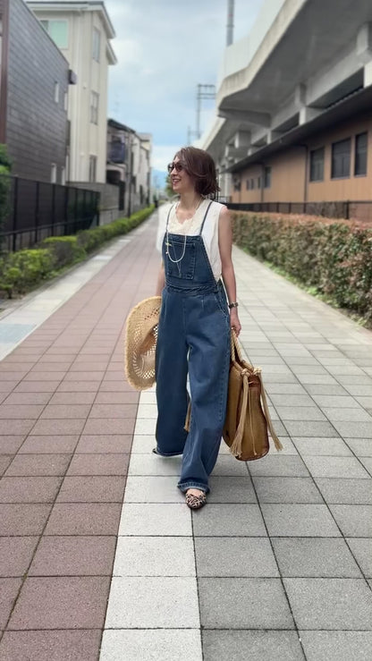 デニムサロペット