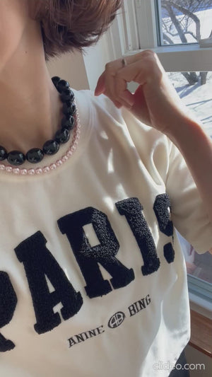 PARISパイルベロアTシャツ