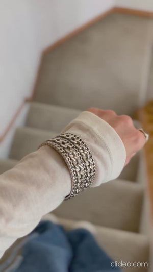 ウール混シアーTシャツ