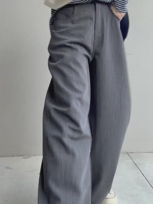 リネンワイドスラックス