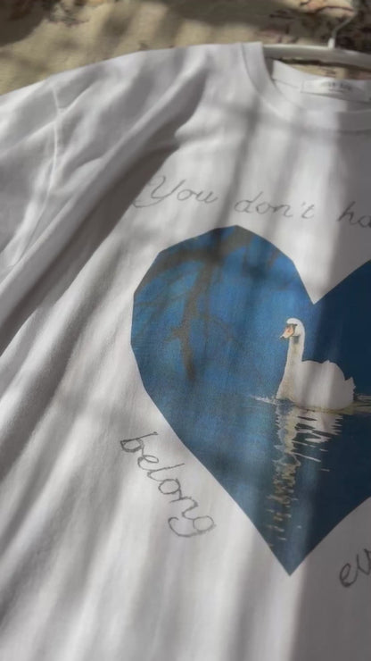スワンTシャツ