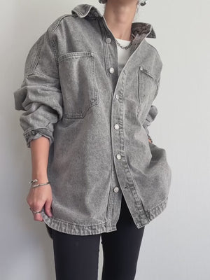 デニムオーバーシャツジャケット
