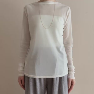 パワーネットシアークルーネック