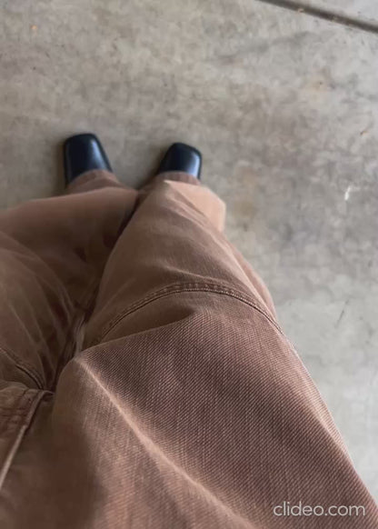 ブラウンデニムパンツ