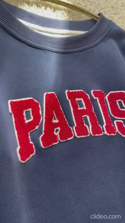 PARISネイビースウェット
